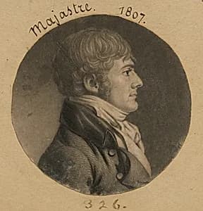 Majestre by Charles Balthazar Julien Févret de Saint-Mémin, 12 Mar 1770 - 23 Jun 1852