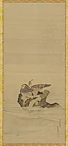 Mandarin ducks by Maruyama Okyo 円山応挙 (1733-1795)
