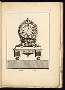 Mantel Clock Design by Jean François Forty, active 1775 – 1790