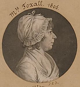 Margaret Smith Foxall by Charles Balthazar Julien Févret de Saint-Mémin, 12 Mar 1770 - 23 Jun 1852