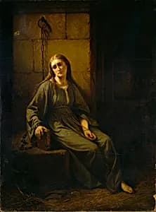 Marguerite in Prison by Johann Grund, Austrian