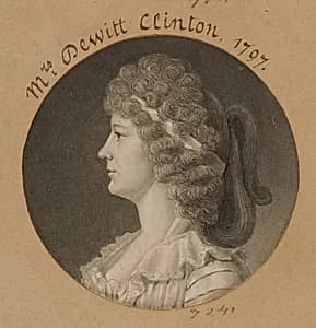 Maria Franklin Clinton by Charles Balthazar Julien Févret de Saint-Mémin, 12 Mar 1770 - 23 Jun 1852