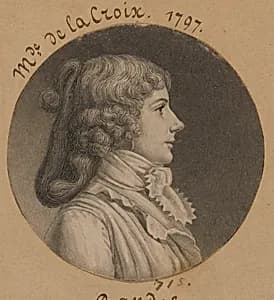 Marie Josephine Delacroix by Charles Balthazar Julien Févret de Saint-Mémin, 12 Mar 1770 - 23 Jun 1852