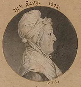 Martha Lampley Levy by Charles Balthazar Julien Févret de Saint-Mémin, 12 Mar 1770 - 23 Jun 1852