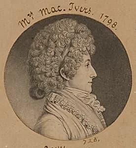 Mary Bache McEvers by Charles Balthazar Julien Févret de Saint-Mémin, 12 Mar 1770 - 23 Jun 1852