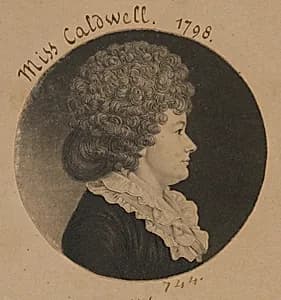 Mary M. Caldwell by Charles Balthazar Julien Févret de Saint-Mémin, 12 Mar 1770 - 23 Jun 1852