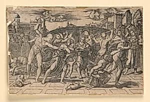 Massacre of the Innocents by Etienne Delaune, French, 1519 - 1583