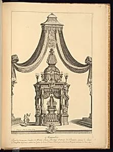 Mausolée by Jean Berain, the elder, French, 1640-1711
