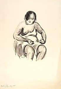 Mending III by Anne Goldthwaite