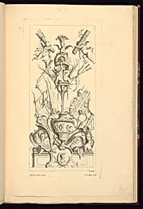 Military Ornament Design by Jean-Bernard Turreau, French, 1672 - 1731