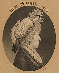 Miss Burges by Charles Balthazar Julien Févret de Saint-Mémin, 12 Mar 1770 - 23 Jun 1852