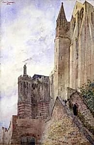 Mont Saint Michel, France by Cass Gilbert