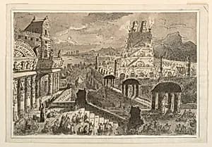 Montezuma's Palace, Mexico by Antonio Giuseppe Basoli, Italian, 1774–1843