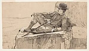 Mountain Climber Resting by Winslow Homer, American, 1836–1910