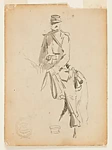 Mounted Cavalry Officer by Winslow Homer, American, 1836–1910