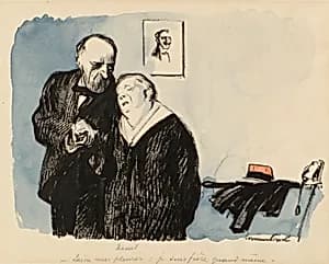 Mourning by Hermann-Paul, French