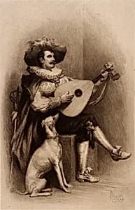 Musician and Dog by Stephen James Ferris
