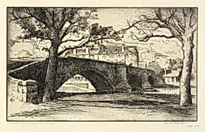 Musselburgh Bridge, Edinburgh by Bertha E. Jaques