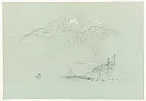 Near Berchtesgaden, Bavaria by Frederic Edwin Church, American, 1826–1900