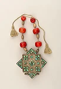 Necklace with amulet by Unknown