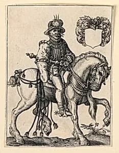 Noble on Horseback by Theodor de Bry, Flemish, 1528 – 1598