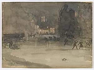Nocturne: Amsterdam in Winter by James McNeill Whistler (1834-1903)