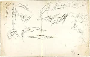 Nude Studies, Bell by Solon H. Borglum