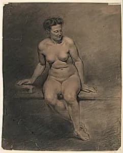 Nude Woman by Walter Shirlaw, American, b. Scotland, 1838–1909
