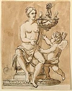 Oil lamp by Giuseppe Barberi, Italian, 1746–1809