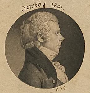 Oliver Ormsby by Charles Balthazar Julien Févret de Saint-Mémin, 12 Mar 1770 - 23 Jun 1852