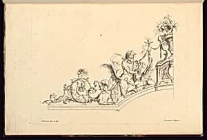 Ornament Design by Jean-Bernard Turreau, French, 1672 - 1731