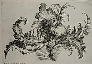 Ornament Design by Alexis Peyrotte, French, 1699–1769