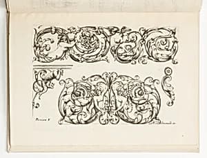 Ornament Designs by Hugues Brisville, French, active ca. 1663