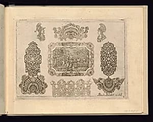Ornament Designs by Abraham Badollet, French, active eightenth century