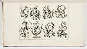 Ornament Designs by Georg Leopold Hertel, German, active ca. 1780