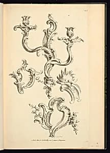 Ornament Designs by Nicolas-Jean-Baptiste Poilly, de, French, 1707 – 1780