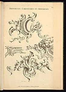 Ornament Designs by Nicolas-Jean-Baptiste Poilly, de, French, 1707 – 1780