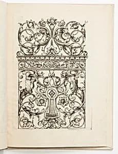 Ornament Escutcheon Design by Hugues Brisville, French, active ca. 1663