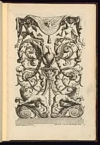 Ornament Panel Design by Alexis Loir, French, 1640 - 1713