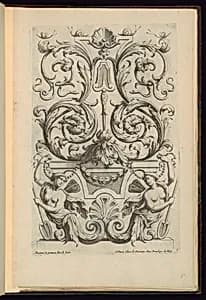 Ornament Panel Design by Alexis Loir, French, 1640 - 1713