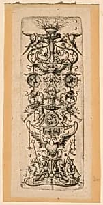 Ornamental Candelabrum by Daniel Hopfer, German, 1470 - 1536