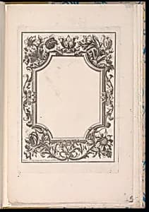 Ornamental Frame Design by Louis Crépy, French, 1680?–1760