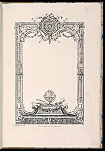 Ornamental Frame Design by Jean-Baptiste Fay, French, active 1765 – 1790s