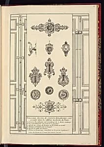 Ornamental Lock Designs by Jean Mariette, French, 1660–1742