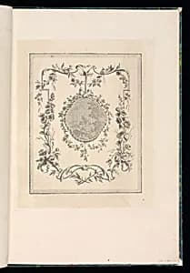 Ornamental Medallion Design by Pierre Ranson, French, 1736–1786