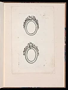 Ornamental Medallion Designs by Théodore Bertren, active in France, 18th century