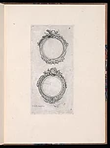 Ornamental Medallion Designs by P. J. Bertren, active 18th century