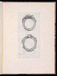 Ornamental Medallion Designs by P. J. Bertren, active 18th century