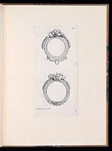 Ornamental Medallion Designs by P. J. Bertren, active 18th century