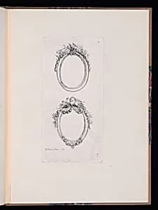 Ornamental Medallion Designs by P. J. Bertren, active 18th century